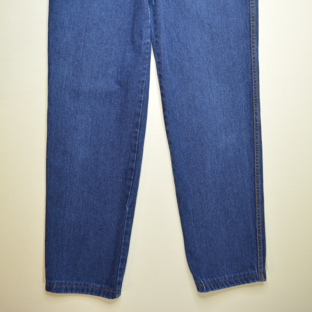VTG Union Bay Sz 13 Juniors Womens 80s 90s HIGH Rise TAPERED Leg MOM Blue Jeans - Picture 3 of 9